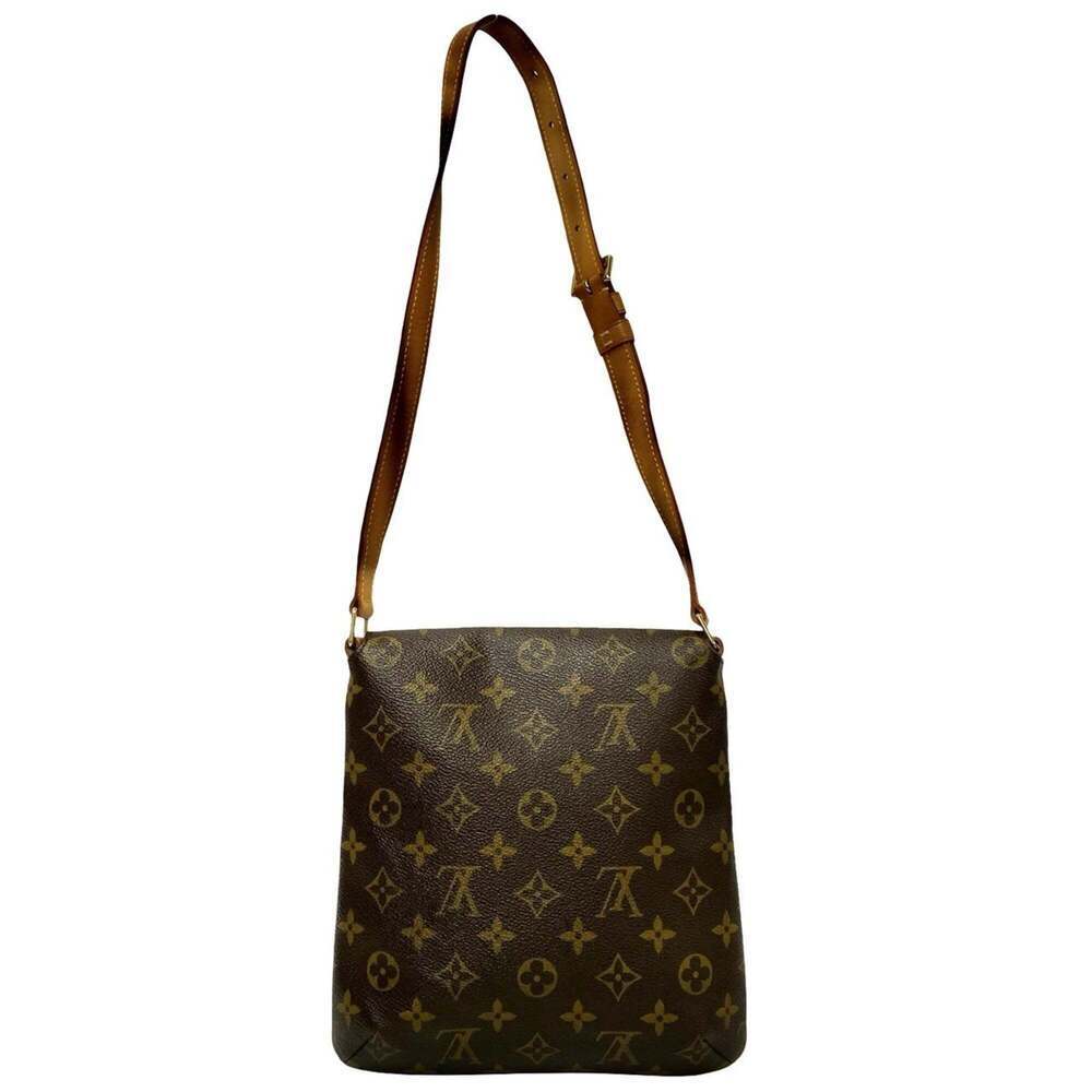 LOUIS VUITTON Brown Monogram Leather Pochette Shoulder Bag - Picture 4 of 9